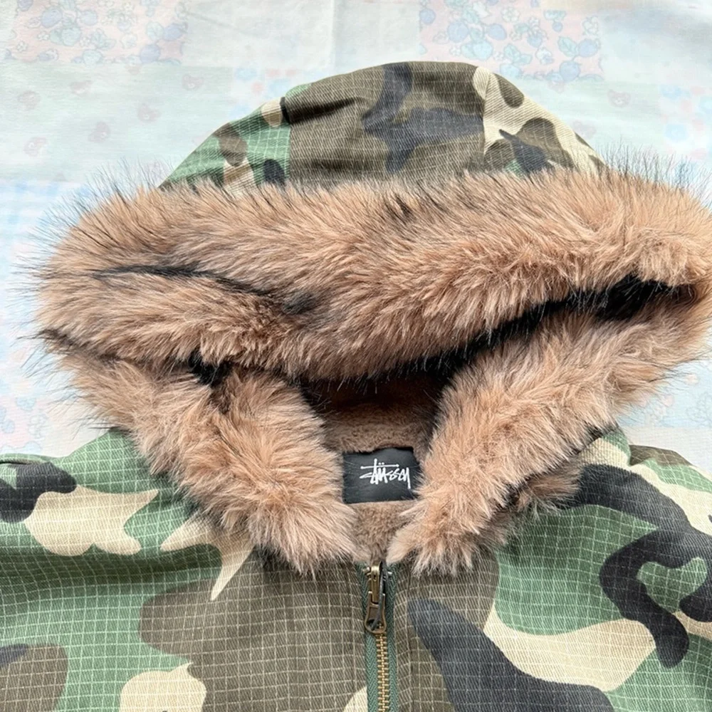 Camouflage Reversible Jacket 2way y2k - Picture 4 of 8